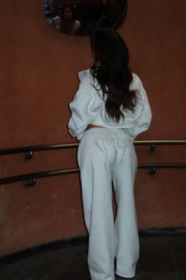 NYA CROPPED HOODIE GREY Cheap - Image 4